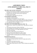 A Divided Union: Civil Rights in the USA (Pearson Edexcel) Paper 1, Complete notes