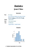 Math Statistics Grade 11-Grade12