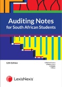 Auditing Notes for South African Students