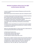 NetSuite Foundations Admin Exam Test Q&A Verified Solution 2023-2024