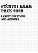 PYC3701 Exam Pack 2023