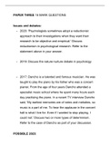 2023 AQA Alevel Psychology Paper 3 Exam Predictions Revision List Potential 16 Mark Questions