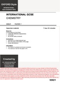 AQA IGCSE Oxford Chemistry Exam: Specimen Paper 1 Q1 PDF Tutorial Past Paper Exam 1