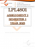 Exam (elaborations) LPL4801 - Law Of Sale And Lease (LPL4801) 