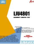 LJU4801 ASSIGNMENT 1 SEMESTER 1 2023
