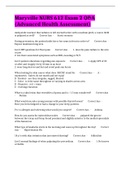 Maryville NURS 612 Exam 2 Q&A (Advanced Health Assessment)