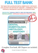 Test Bank For Illustrated Dental Embryology, Histology, and Anatomy 5th Edition By Margaret J. Fehrenbach; Tracy Popowics 9780323611077 Chapter 1-20 Complete Guide .
