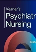 Test Bank for Psychiatric Nursing 9th Edition by Norman L. Keltner, Debbie Steele Chapter 1-36 | ISBN-10 0323791964 ISBN-13 978-0323791960 | Complete Guide A+