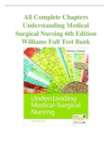 All Complete Chapters Understanding Medical Surgical Nursing 6th Edition Williams Full Test Bank