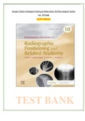 Test Bank for Bontragers Textbook of Radiographic Positioning and Related Anatomy 10th Edition by Lampignano.