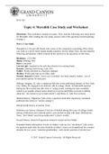 Meredith Case Study and Worksheet