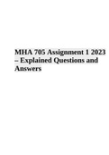 MHA 705 Assignment 1 2023 – Explained Questions and Answers