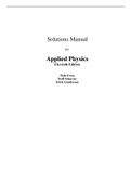 Applied Physics, 11e Dale Ewen, Neill Schurter, Erik Gundersen (Solution Manual)