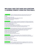 Med-Surg II HESI Test Bank 2023 QUESTIONS  & ANSWERS (perfect guide for your FINAL).
