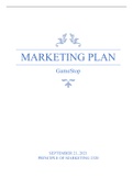 Marketing Plan project