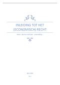 Samenvatting  Inleiding Tot Het Economisch Recht Boek 1  TEW