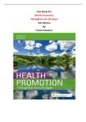 Test Bank For Health Promotion  Throughout the Life Span  9th Edition By Carole Edelman |All Chapters, Complete Q & A, Latest|