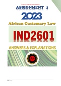 IND2601 - ASSIGNMENT 04 - 2023 S1 - ANSWERS