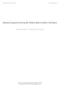 Medical Surgical Nursing 8th Edition Black Hawks Test Bank