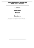 Calculus, 11e Ron Larson, Bruce H. Edwards (Solution Manual)