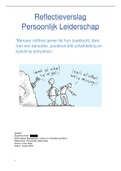 Reflectieverslag Masterclass Persoonlijk Leiderschap NCOI april 23 cijfer 8