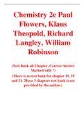 Chemistry 2e Paul Flowers, Klaus Theopold, Richard Langley, William Robinson (Test Bank)