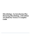 Microbiology: An Introduction Plus Mastering Microbiology, 13th Edition Test Bank By Tortora A Complete Guide