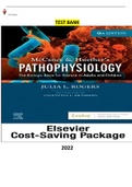 Test  Bank - McCance & Huether’s Understanding Pathophysiology The Biologic Basis for Disease in Adults and Children 9Ed.by Julia Rogers. COMPLETE, Elaborated  and Latest Test Bank. ALL Chapters(1-49) Included|370 Pages| Updated for 2023