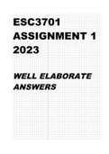 ECS3701 Assignment 1 & 2 Semester 1 2023 & EXAM PACK 2023