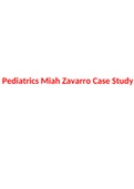 Pediatrics Miah Zavarro Case Study.
