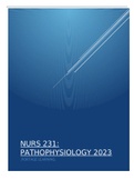 PORTAGE LEARNING NURS 231: Pathophysiology 2023 Module 2 Exam