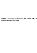 ATI RN Comprehensive Predictor 2023 FORM A B & C Updated Version Test Bank.