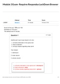 BIOD 102 Module 3 Exam- Requires Respondus LockDown Browser