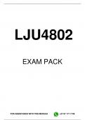 LJU4802 EXAM PACK 2024