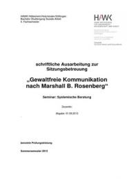 Beratung-Gewaltfreie Kommunikation nach Marshall Rosenberg