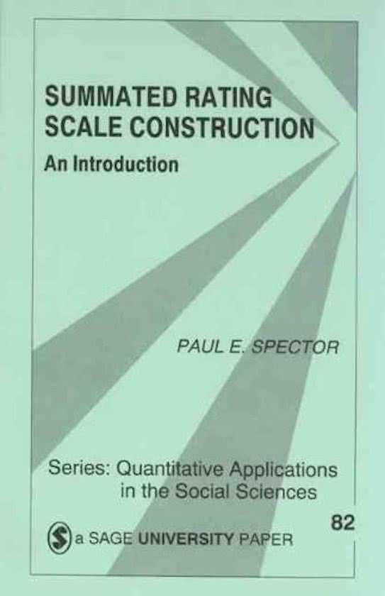 Samenvatting Summated Rating Scale Construction -  Pre-Master Research Practical (202000444)