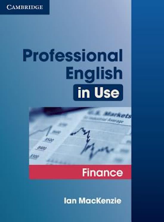 Professional English in Use woordenlijst unit 2, 3, 4, 7, 9, 10, 11, 12, 13, 14, 15, 16, 17, 18, 22, 23, 24, 41, 42, 43