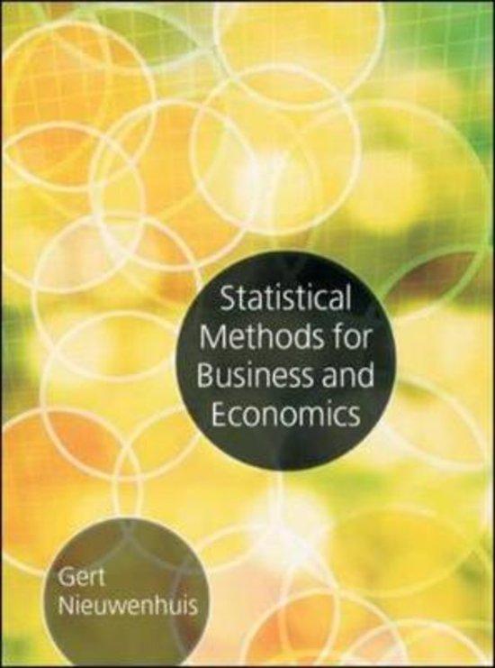 FORMULAS FOR Statistics (statistical methods for business and economics) 