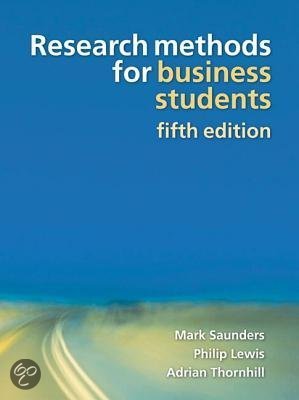 Research Methods For Business Students