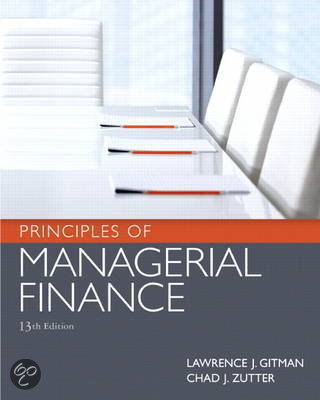 Principles of Managerial Finance - Lawrence J. Gitman and Chad J. Zutter - Global Edition