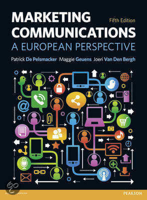 Summary bookmark Marketing Communication European Perspective