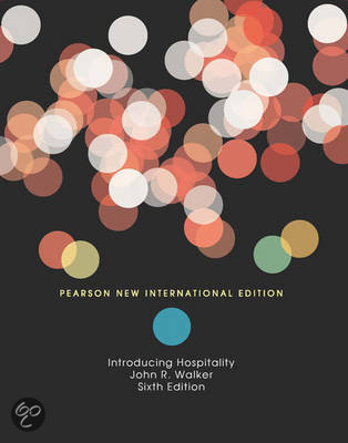 Introduction to Hospitality: Pearson  International Edition