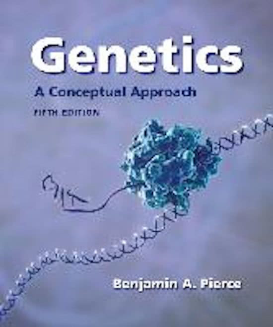 Genetics A Conceptual Approach, Pierce - Solutions, summaries, and outlines.  2022 updated