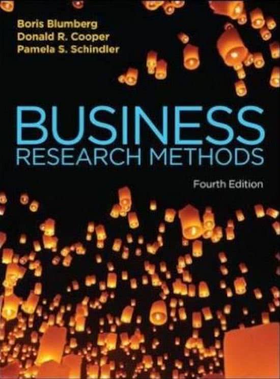 Key terms Business Research Methods
