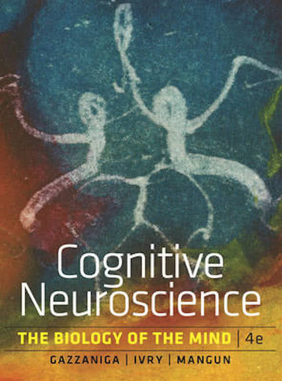 TEST BANK FOR COGNITIVE NEUROSCIENCE THE BIOLOGY OF THE MIND 4TH EDITION BY MICHAEL S GAZZANIGA