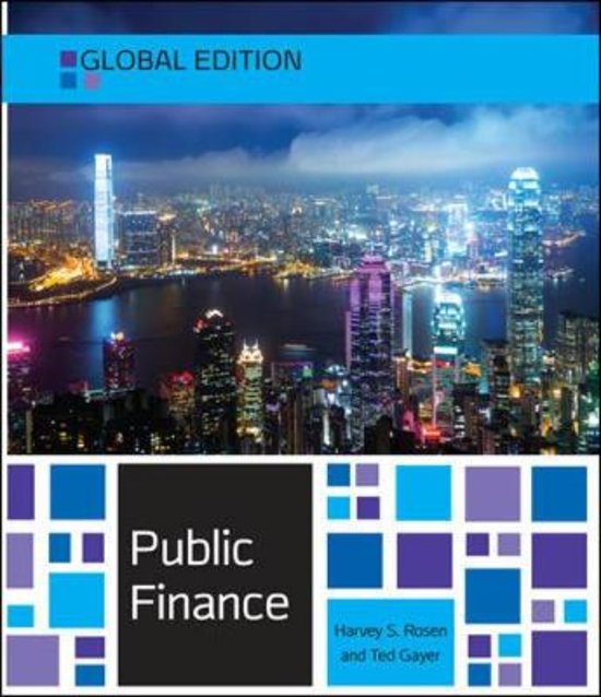 [TEST BANK] PUBLIC FINANCE IN CANADA 5TH EDITION BY ROSEN, GAYER, SNODDON.