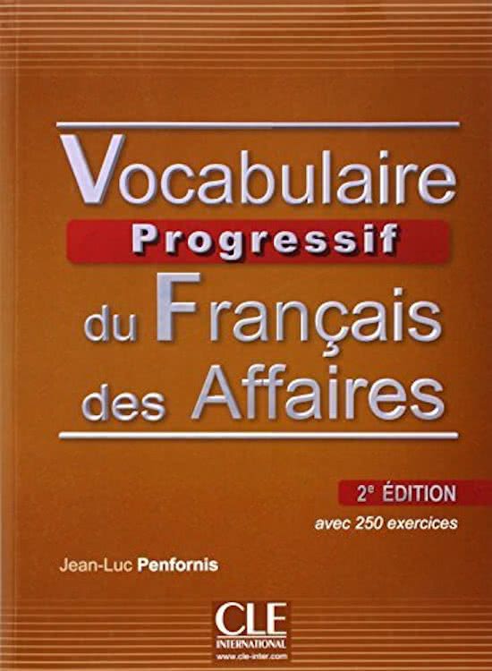 Vocabulaire Progressif du Français des Affaires