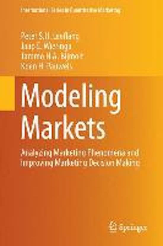 Modeling Markets