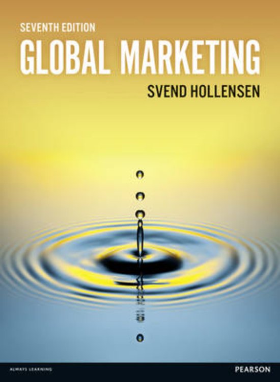 International marketing exam period four (Global Marketing, Hollensen)