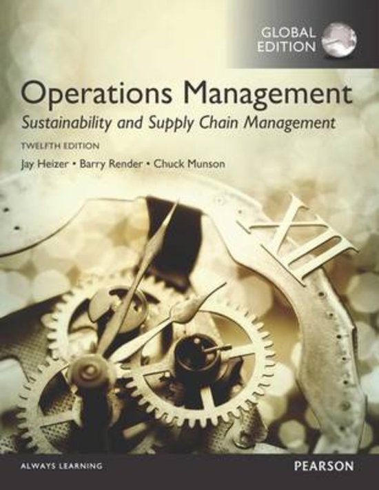 Operations Management Chapters 1-16